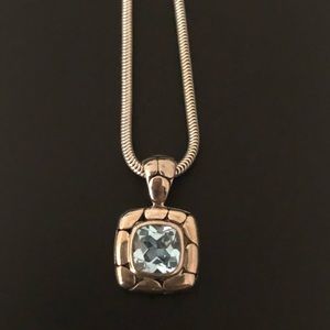 John Hardy Kali Aquamarine Pendant Necklace
